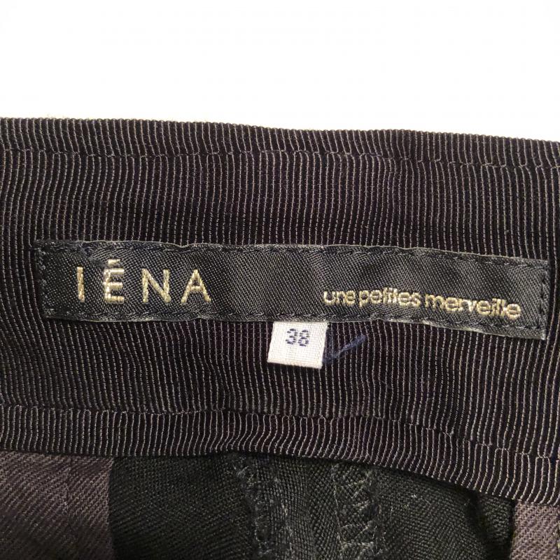 イエナ IENA パンツ スラックス クロップドパンツ 38 無地 黒 / ブラック / レディース USED 古着 中古 10033074
