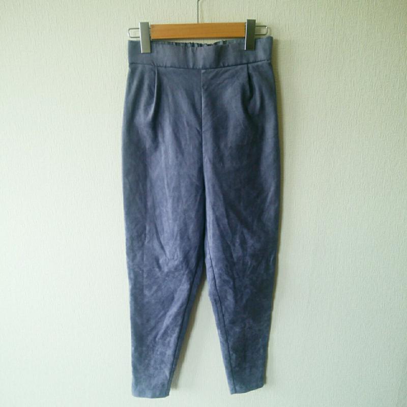 ジーナシス JEANASIS ボトムス ボトムス テーパードパンツ FREE 無地 紫 / パープル / レディース USED 古着 中古 10033094