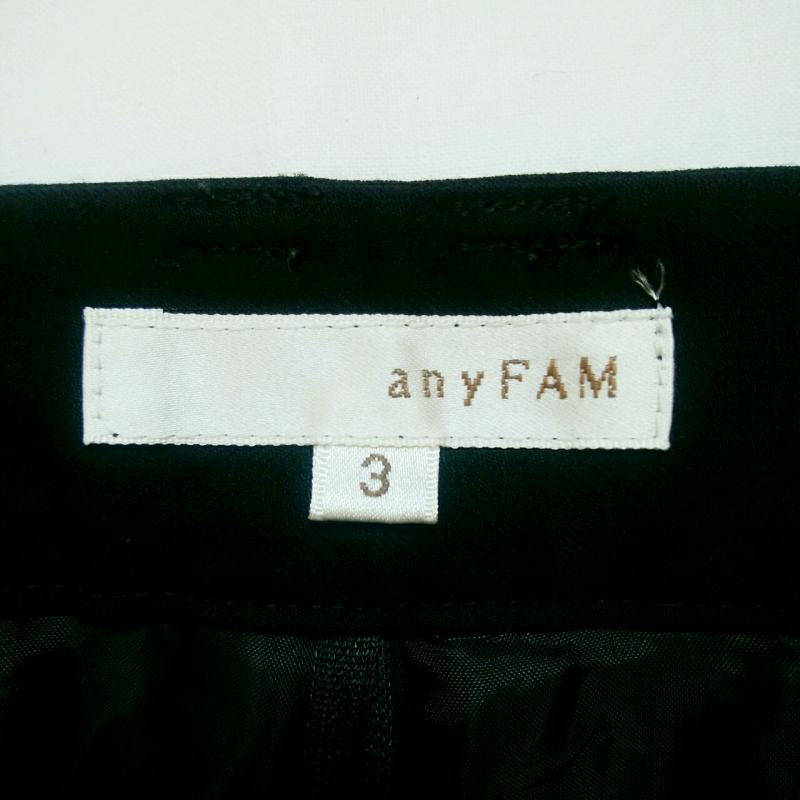 エニファム any Fam パンツ スラックス 3 無地 黒 / ブラック / レディース USED 古着 中古 10033100