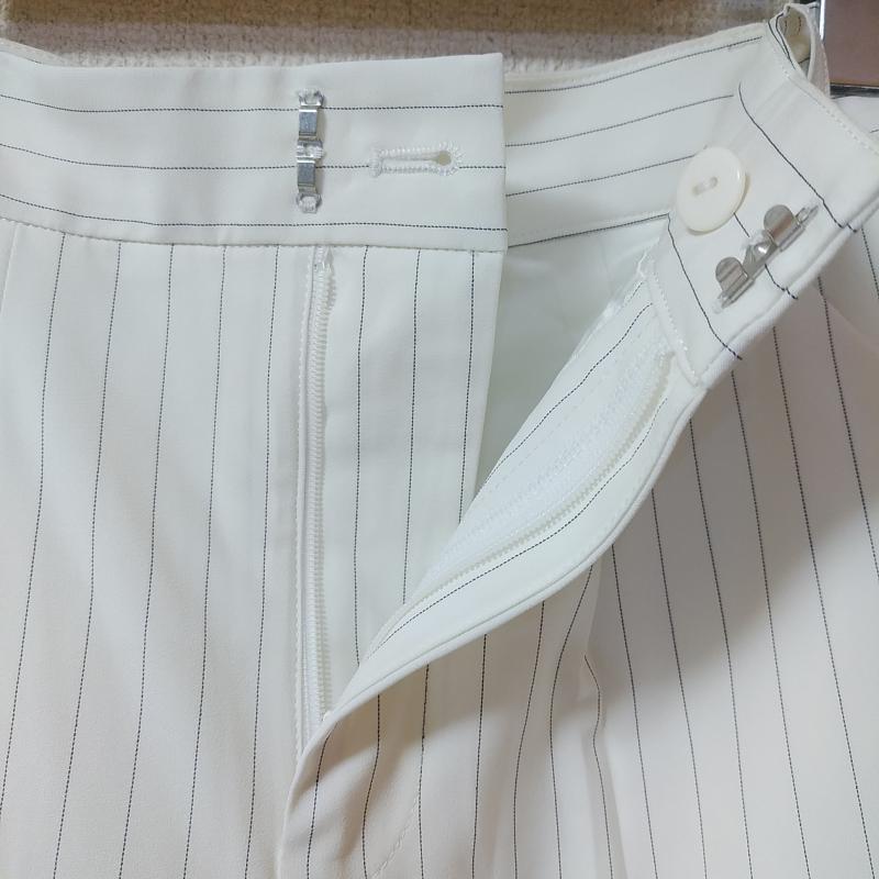 プロポーションボディドレッシング PROPORTION BODY DRESSING ボトムス ボトムス ガウチョパンツ 1 ストライプ 白 / ホワイト / X 黒 / ブラック / レディース USED 古着 中古 10033119
