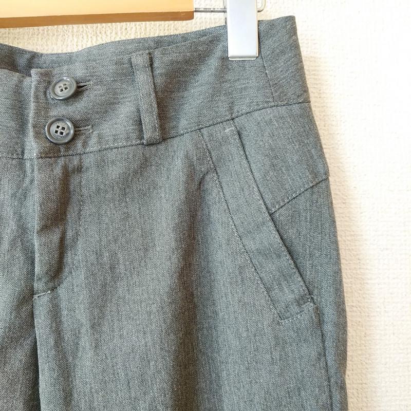 イネド INED パンツ スラックス 7 無地 灰 / グレー / レディース USED 古着 中古 10033122