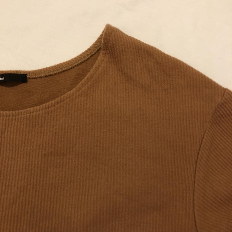 カスタネ Kastane カットソー 長袖 リブカットソー FREE 無地 茶 / ブラウン /  レディース USED 古着 中古 10033149