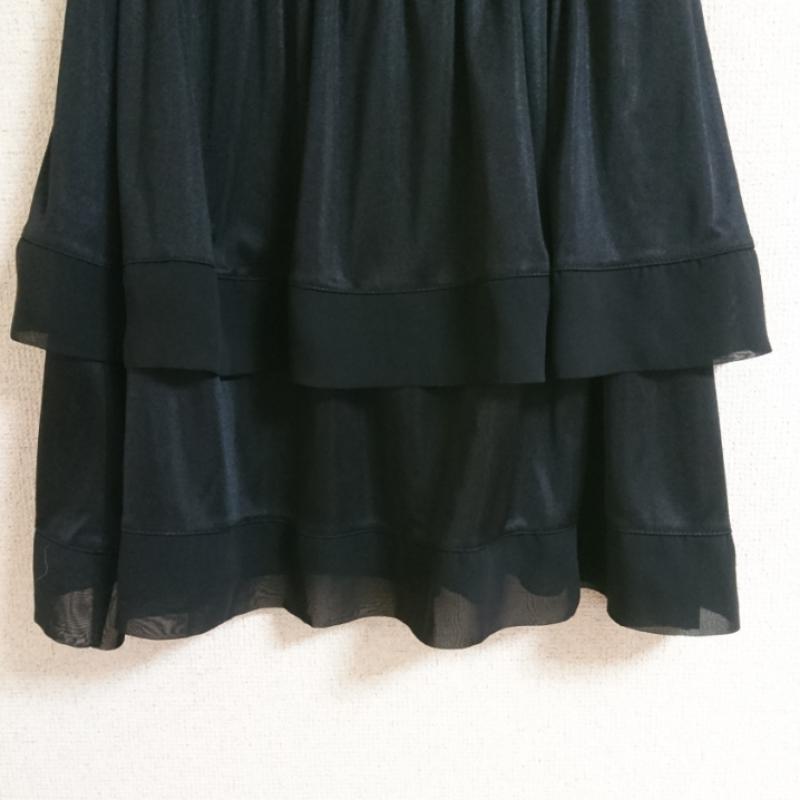 エスプリミュール ESPRITMUR スカート ひざ丈スカート 無地 黒 / ブラック / レディース USED 古着 中古 10033205