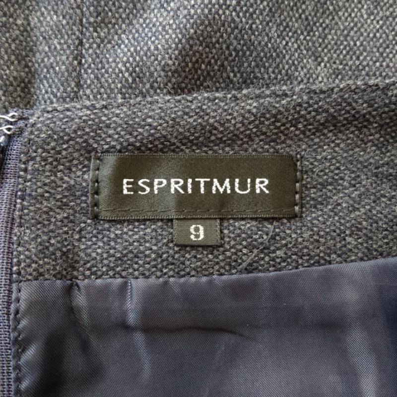 エスプリミュール ESPRITMUR スカート ひざ丈スカート 無地 灰 / グレー / レディース USED 古着 中古 10033244