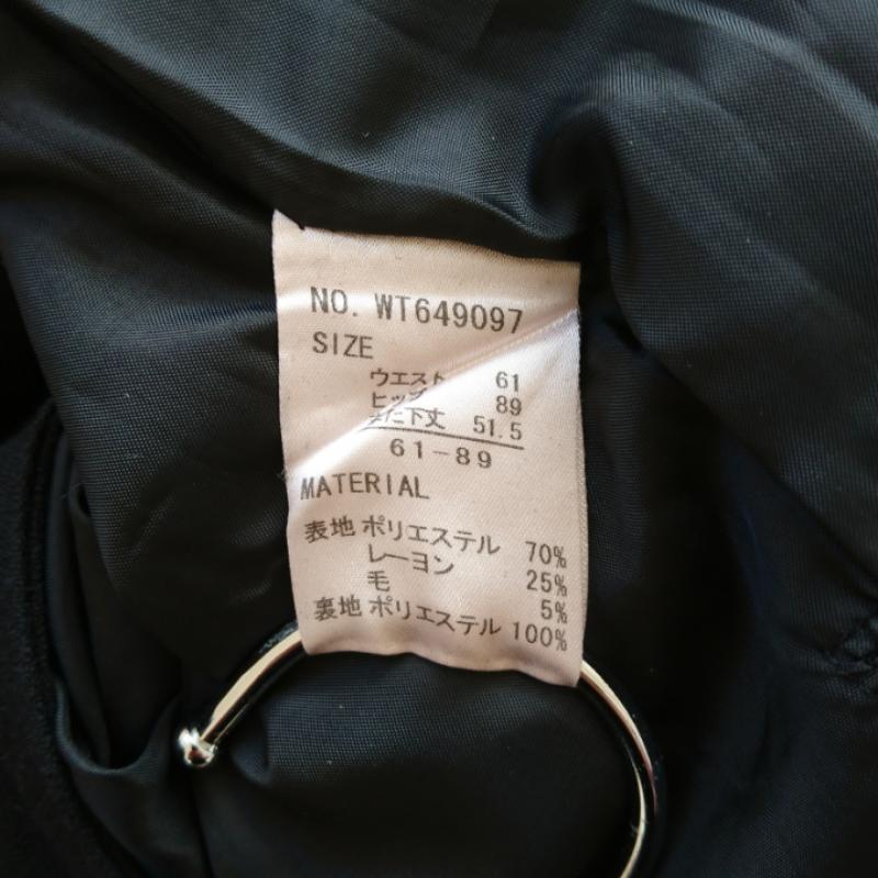 エスプリミュール ESPRITMUR パンツ スラックス ガウチョパンツ 7 無地 黒 / ブラック / レディース USED 古着 中古 10033247