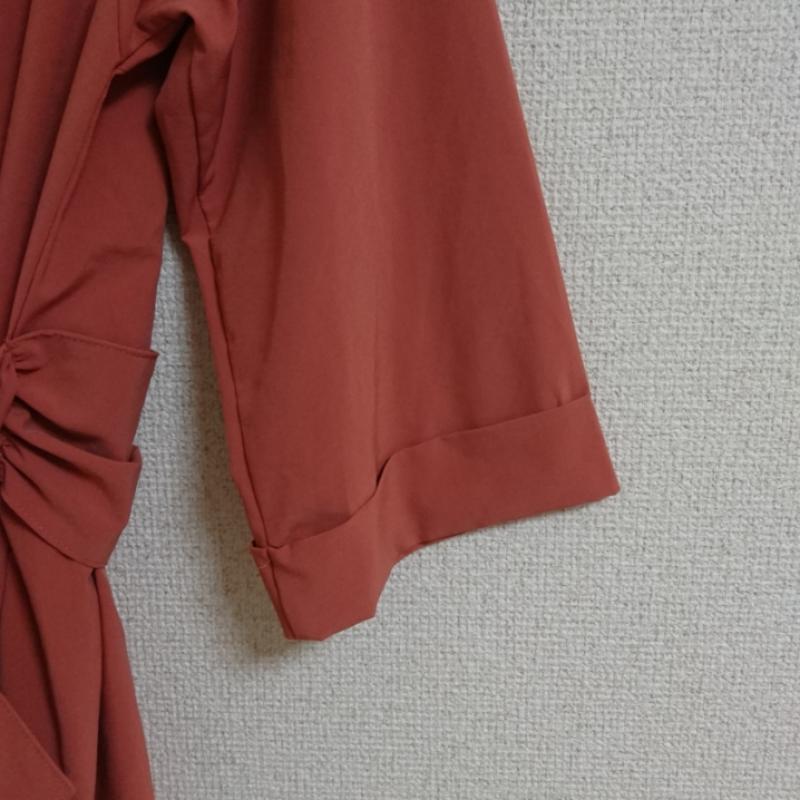 エスプリミュール ESPRITMUR カットソー 七分袖 9 無地 茶 / ブラウン / レディース USED 古着 中古 10033257