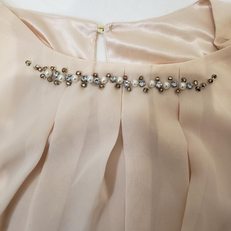 イング INGNI カットソー 半袖 M 無地 桃 / ピンク / X 黒 / ブラック /  レディース USED 古着 中古 10033280