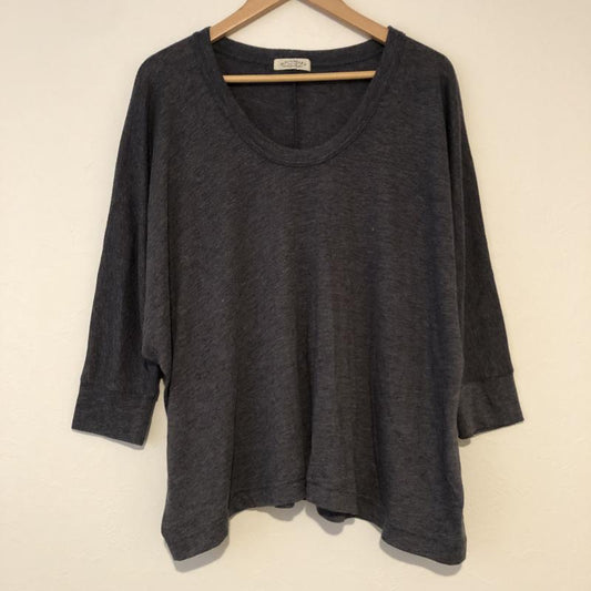 サンバレー SUNVALLY カットソー 長袖 ドルマンスリーブカットソー M 無地 灰 / グレー /  レディース USED 古着 中古 10033302