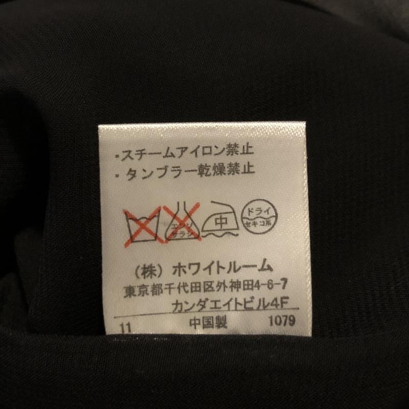 ダブルアール WR ワンピース ひざ丈スカート ノースリーブ デザインワンピース 38 無地 黒 / ブラック / レディース USED 古着 中古 10033305