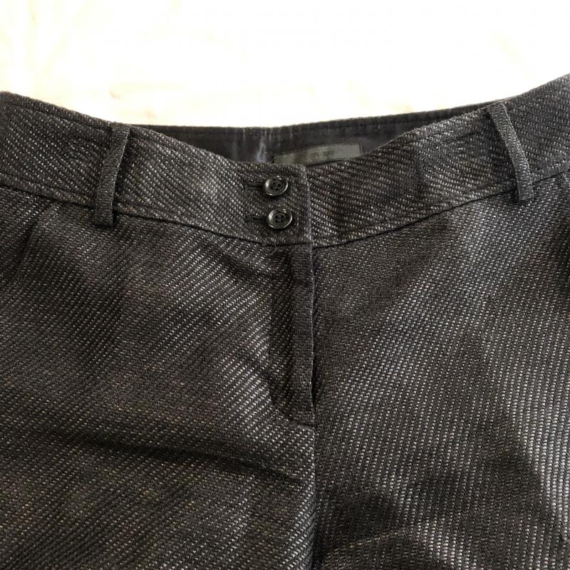 アイシービー ICB パンツ ショートパンツ ツイード ハーフパンツ 4 無地 X 黒 / ブラック / レディース USED 古着 中古 10033317