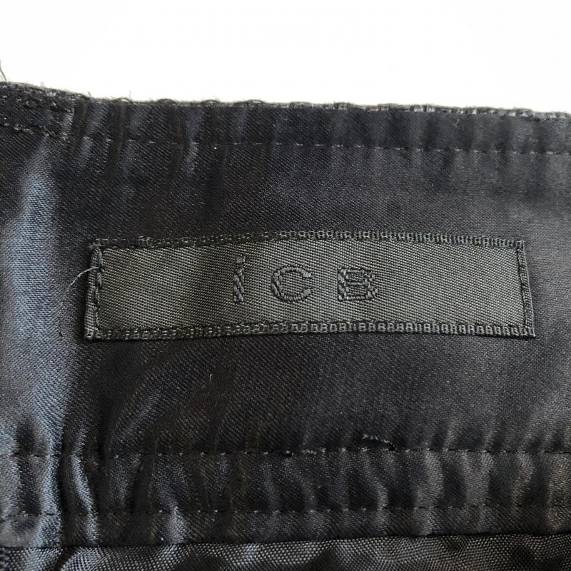 アイシービー ICB パンツ ショートパンツ ツイード ハーフパンツ 4 無地 X 黒 / ブラック / レディース USED 古着 中古 10033317