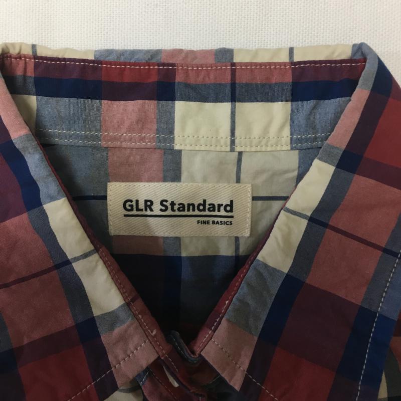 グリーンレーベルリラクシングスタンダード GLR Standard シャツ、ブラウス 長袖 36 チェック 赤 / レッド / X 紫 / パープル / X 青 / ブルー / レディース USED 古着 中古 10033354