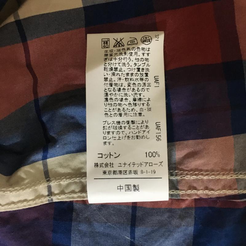 グリーンレーベルリラクシングスタンダード GLR Standard シャツ、ブラウス 長袖 36 チェック 赤 / レッド / X 紫 / パープル / X 青 / ブルー / レディース USED 古着 中古 10033354