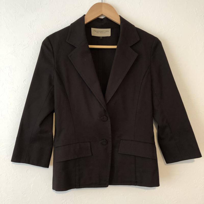 プロポーションボディドレッシング PROPORTION BODY DRESSING ジャケット、上着 ジャケット、ブレザー 3 無地 茶 / ブラウン / レディース USED 古着 中古 10033423