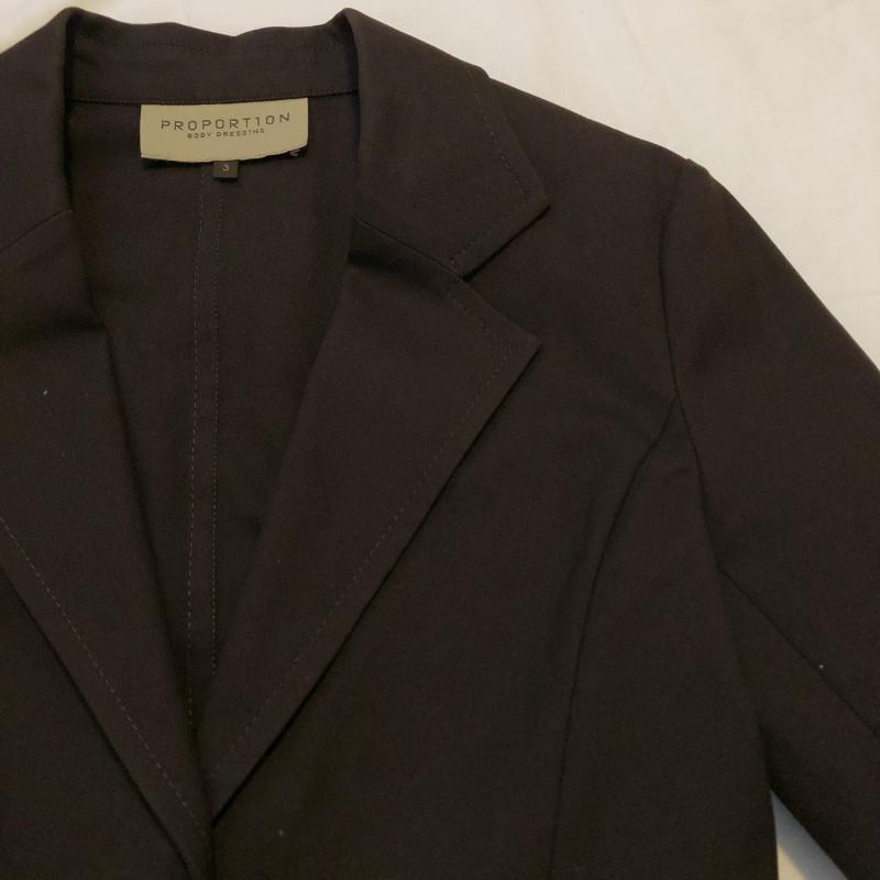 プロポーションボディドレッシング PROPORTION BODY DRESSING ジャケット、上着 ジャケット、ブレザー 3 無地 茶 / ブラウン / レディース USED 古着 中古 10033423