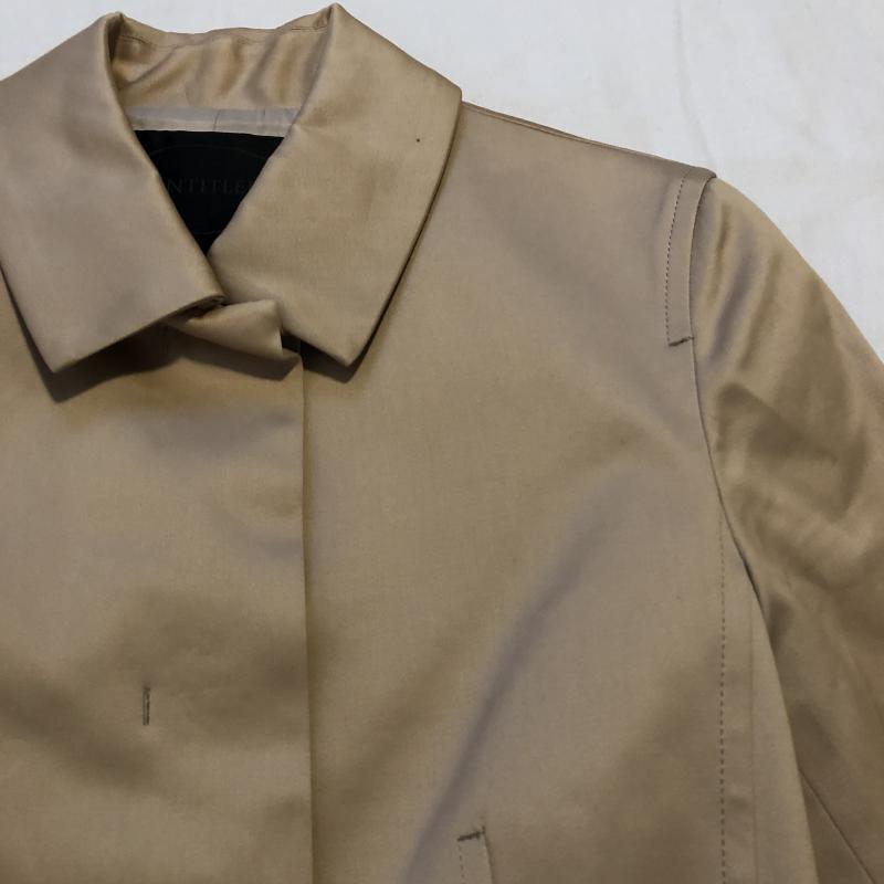 アンタイトル UNTITLED ジャケット、上着 ジャケット、ブレザー ステンカラーコート 1 無地 ベージュ / ベージュ / レディース USED 古着 中古 10033424