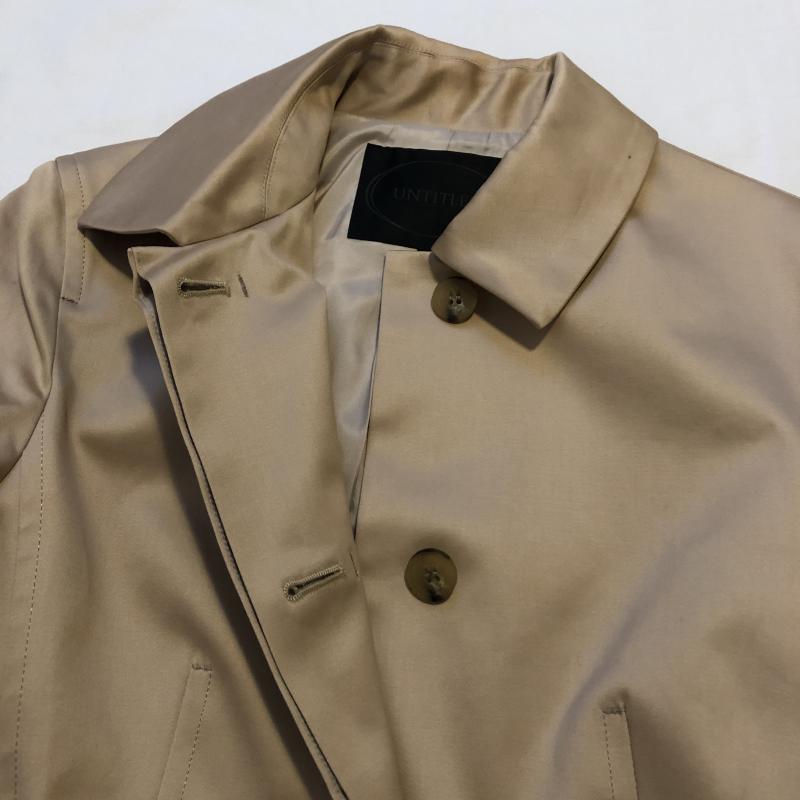 アンタイトル UNTITLED ジャケット、上着 ジャケット、ブレザー ステンカラーコート 1 無地 ベージュ / ベージュ / レディース USED 古着 中古 10033424