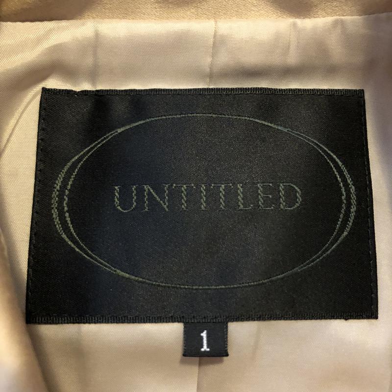 アンタイトル UNTITLED ジャケット、上着 ジャケット、ブレザー ステンカラーコート 1 無地 ベージュ / ベージュ / レディース USED 古着 中古 10033424