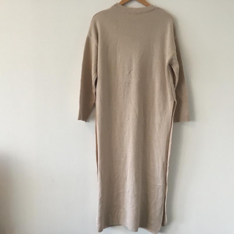 アマイル AMAIL チュニック 長袖 FREE 無地 ベージュ / ベージュ / レディース USED 古着 中古 10033449