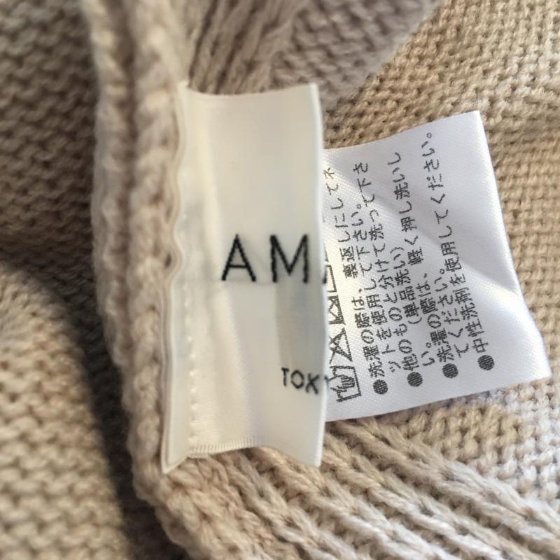 アマイル AMAIL チュニック 長袖 FREE 無地 ベージュ / ベージュ / レディース USED 古着 中古 10033449