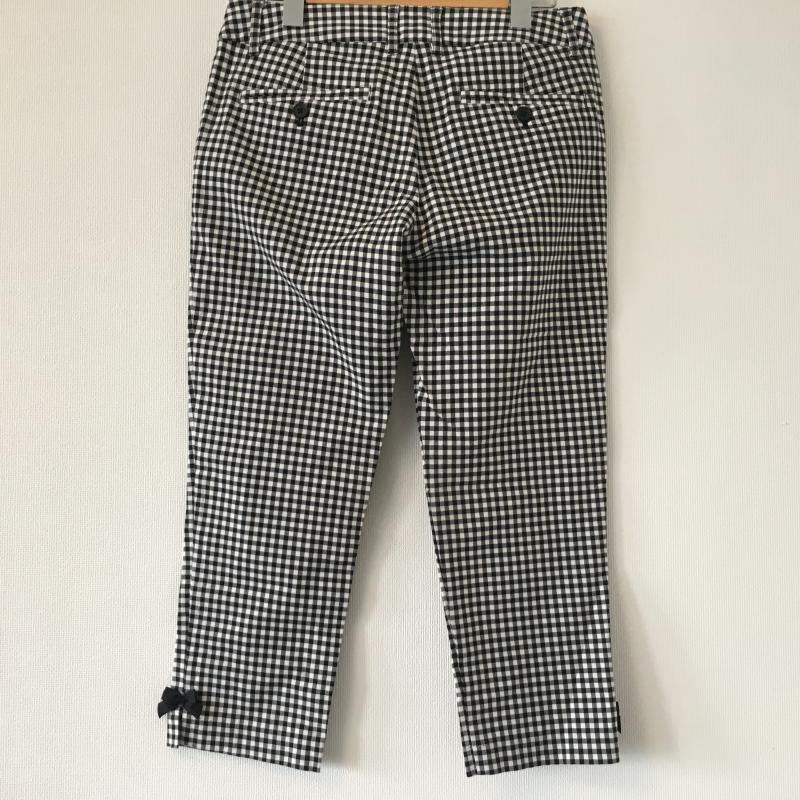 テチチ Techichi パンツ チノパン M チェック X 総柄 X ワンポイント 白 / ホワイト / X 黒 / ブラック / レディース USED 古着 中古 10033471