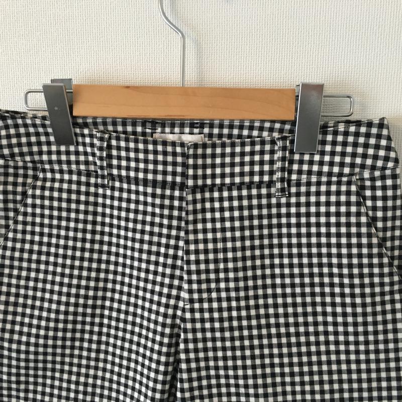テチチ Techichi パンツ チノパン M チェック X 総柄 X ワンポイント 白 / ホワイト / X 黒 / ブラック / レディース USED 古着 中古 10033471