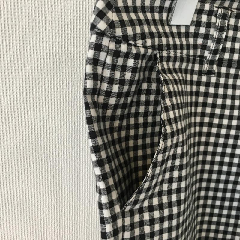 テチチ Techichi パンツ チノパン M チェック X 総柄 X ワンポイント 白 / ホワイト / X 黒 / ブラック / レディース USED 古着 中古 10033471
