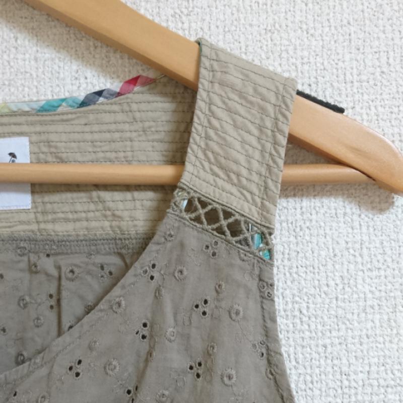 アーノルドパーマー Arnold Palmer シャツ、ブラウス 半袖 ノースリーブ 1 刺繍 茶 / ブラウン / X ベージュ / ベージュ / レディース USED 古着 中古 10033478