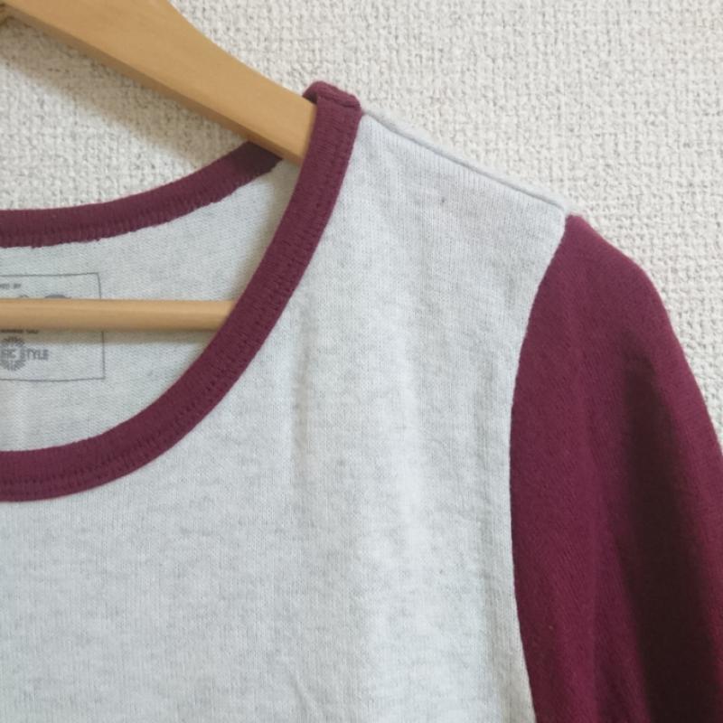 アーノルドパーマー Arnold Palmer Tシャツ 長袖 3 無地 X ロゴ、文字 灰 / グレー / X えんじ / ワインレッド / レディース USED 古着 中古 10033481
