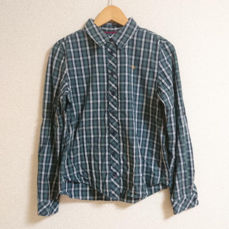 アーノルドパーマータイムレス arnold palmer timeless シャツ、ブラウス 長袖 2 チェック X ワンポイント マルチカラー / マルチカラー / レディース USED 古着 中古 10033509