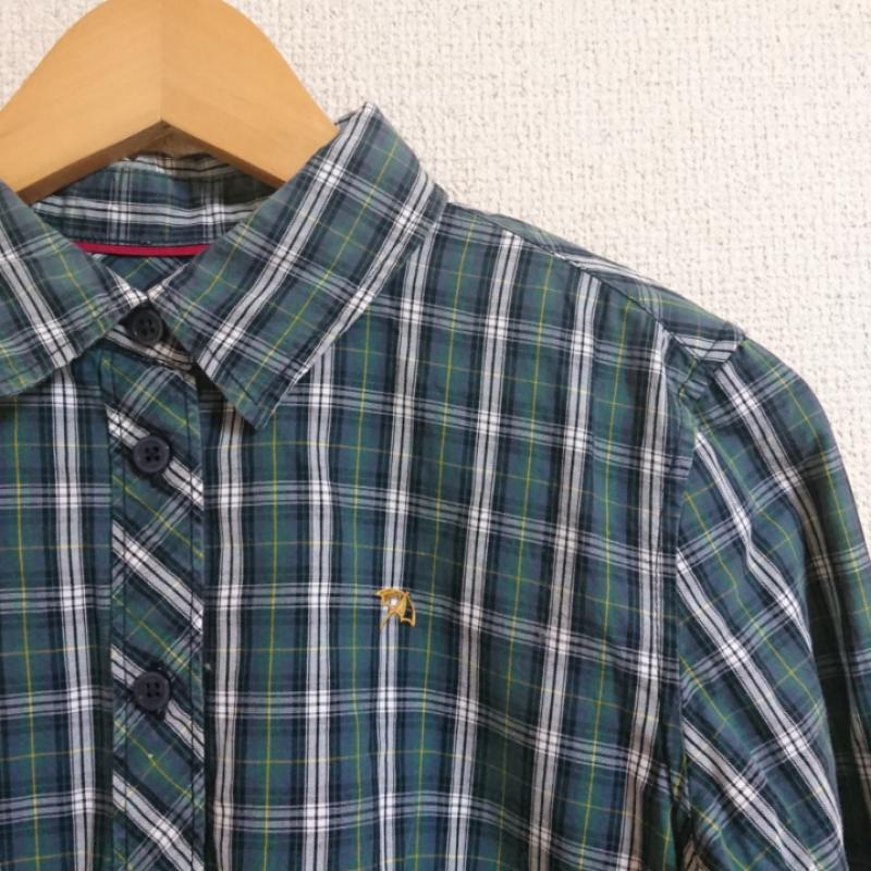 アーノルドパーマータイムレス arnold palmer timeless シャツ、ブラウス 長袖 2 チェック X ワンポイント マルチカラー / マルチカラー / レディース USED 古着 中古 10033509
