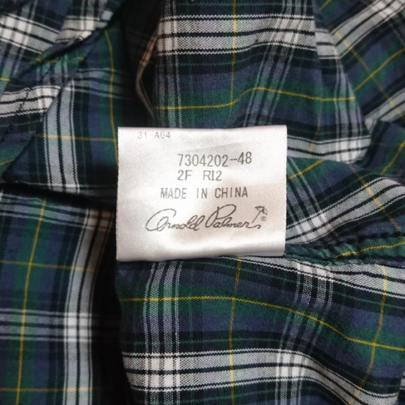 アーノルドパーマータイムレス arnold palmer timeless シャツ、ブラウス 長袖 2 チェック X ワンポイント マルチカラー / マルチカラー / レディース USED 古着 中古 10033509