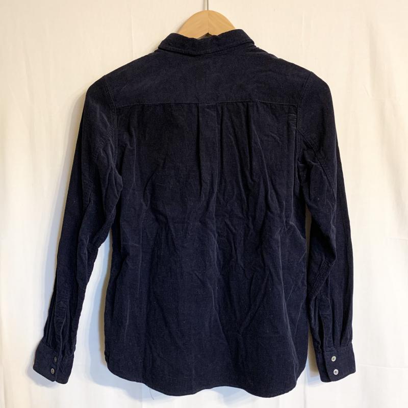 グリーンレーベルリラクシング green label relaxing シャツ、ブラウス 長袖 38 無地 紺 / ネイビー / レディース USED 古着 中古 10033644