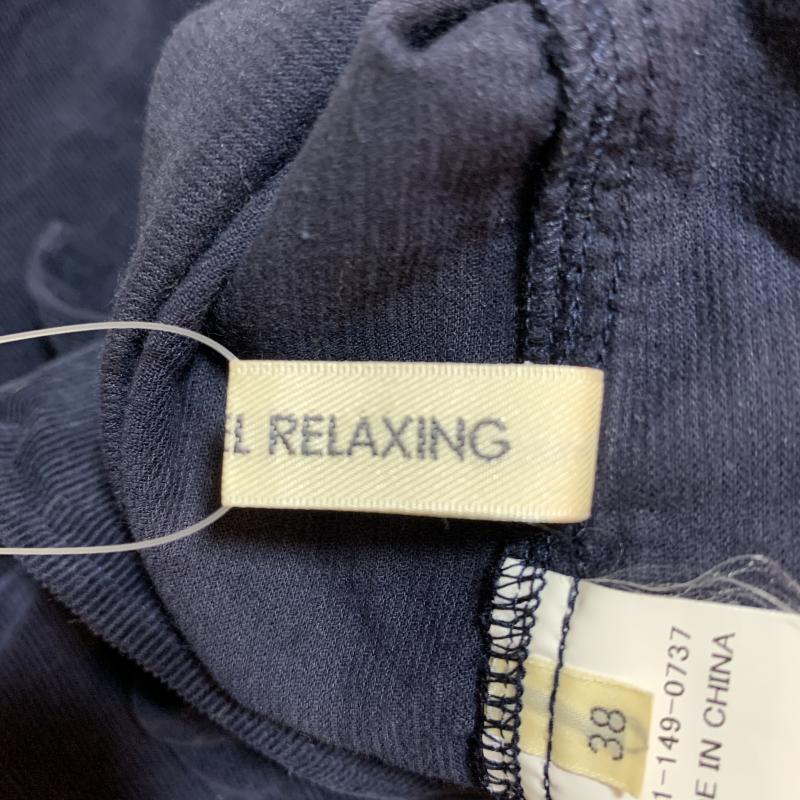 グリーンレーベルリラクシング green label relaxing シャツ、ブラウス 長袖 38 無地 紺 / ネイビー / レディース USED 古着 中古 10033644