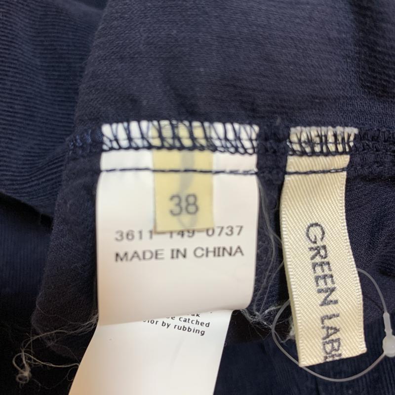 グリーンレーベルリラクシング green label relaxing シャツ、ブラウス 長袖 38 無地 紺 / ネイビー / レディース USED 古着 中古 10033644