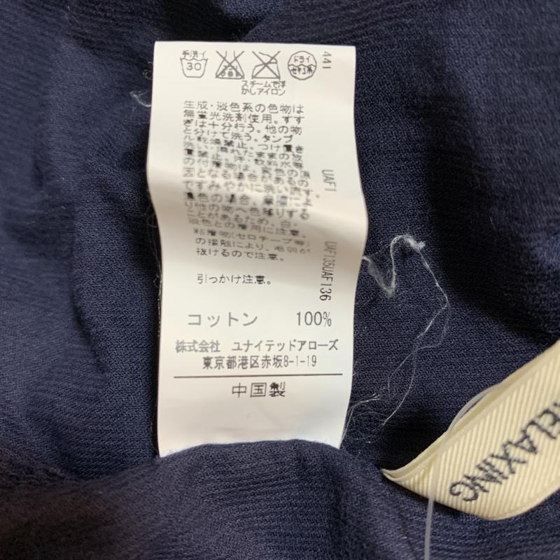 グリーンレーベルリラクシング green label relaxing シャツ、ブラウス 長袖 38 無地 紺 / ネイビー / レディース USED 古着 中古 10033644