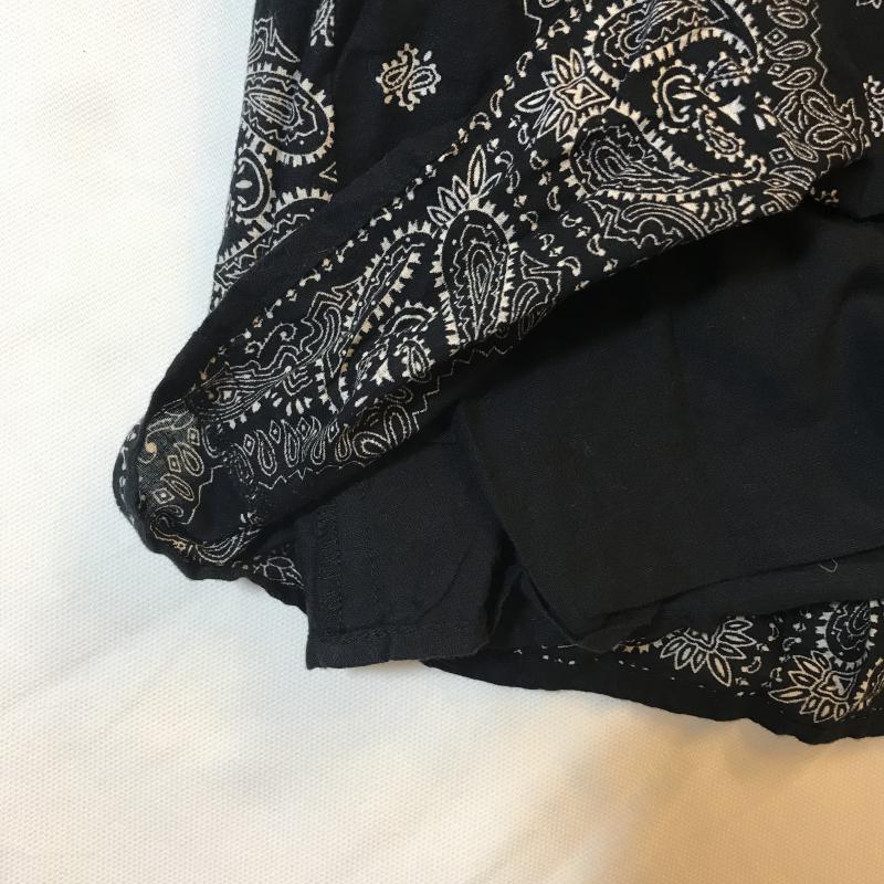 チャオパニック CIAOPANIC ワンピース ひざ丈スカート FREE 総柄 白 / ホワイト / X 黒 / ブラック / レディース USED 古着 中古 10033651