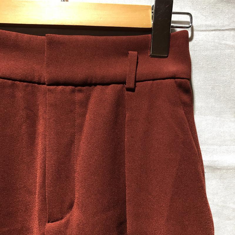 ユニクロ UNIQLO パンツ スラックス ワイドパンツ S 無地 えんじ / ワインレッド / レディース USED 古着 中古 10033657