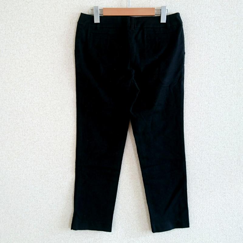 トランスワーク TRANS WORK パンツ チノパン 40 無地 黒 / ブラック / レディース USED 古着 中古 10033675