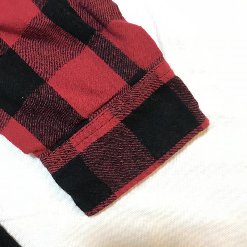 ディアローレル DEAR LAUREL シャツ、ブラウス 長袖 L チェック 赤 / レッド / X 黒 / ブラック / メンズ USED 古着 中古 10033703