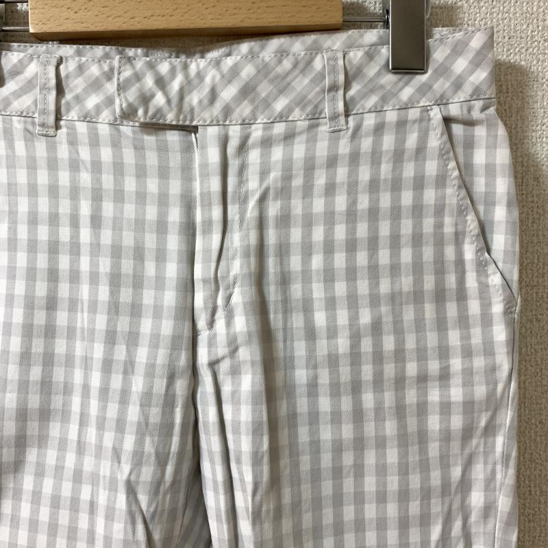 マカフィー MACPHEE パンツ スラックス クロップド 34 チェック 白 / ホワイト / X 灰 / グレー / レディース USED 古着 中古 10033724