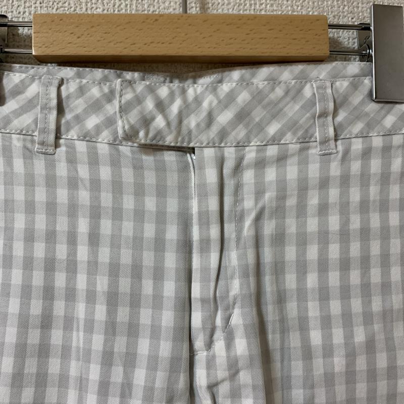 マカフィー MACPHEE パンツ スラックス クロップド 34 チェック 白 / ホワイト / X 灰 / グレー / レディース USED 古着 中古 10033724