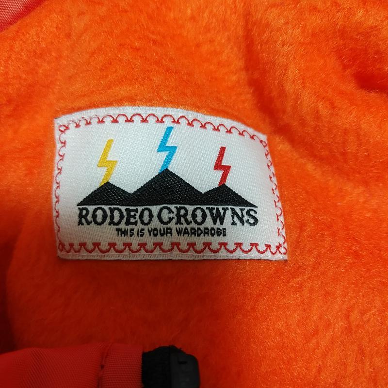 ロデオクラウンズ Rodeo Crowns ジャケット、上着 ジャンパー、ブルゾン トグルボタン付き 2 無地 橙 / オレンジ / X 黒 / ブラック / レディース USED 古着 中古 10033745