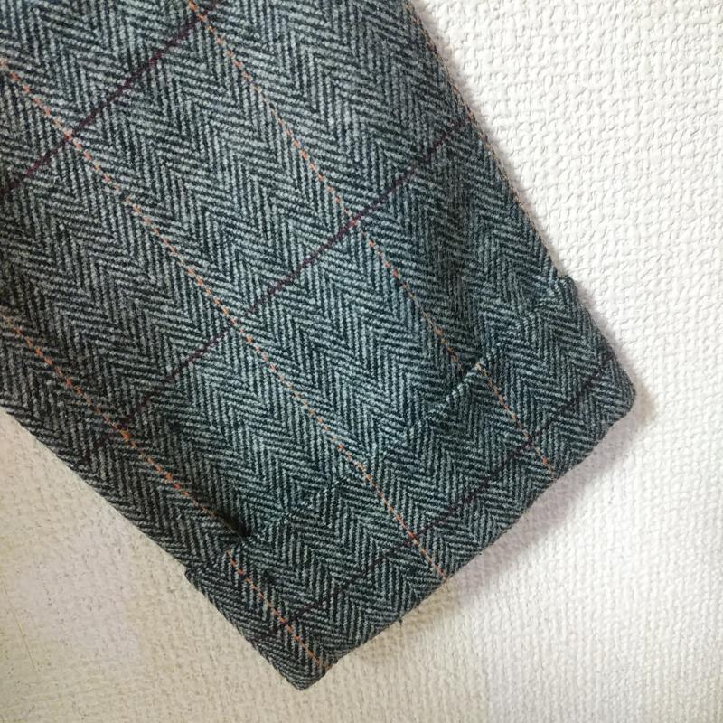 アンティクローズ ANTIQULOTHES カットソー 長袖 ツイードカットソー FREE チェック 灰 / グレー / X 橙 / オレンジ / X 赤 / レッド / X 黒 / ブラック /  レディース USED 古着 中古 10033751