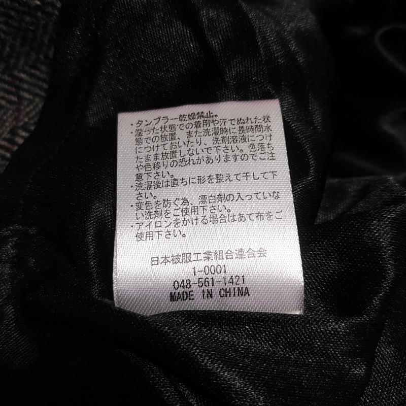 アンティクローズ ANTIQULOTHES カットソー 長袖 ツイードカットソー FREE チェック 灰 / グレー / X 橙 / オレンジ / X 赤 / レッド / X 黒 / ブラック /  レディース USED 古着 中古 10033751