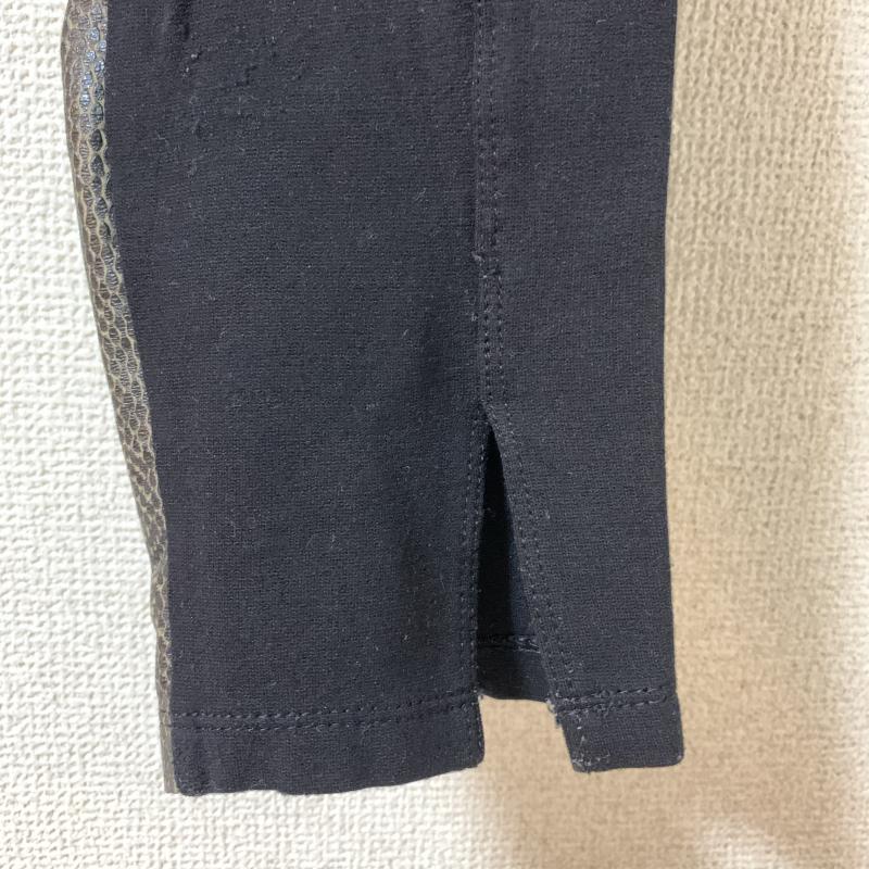 ビーシービージーマックスアズリア BCBGMAXAZRIA パンツ スラックス 裾スリット/バイカラー/素材切り替え/ストレッチ XS 無地 X ヘビ柄 黒 / ブラック / X ベージュ / ベージュ / メンズ USED 古着 中古 10033771