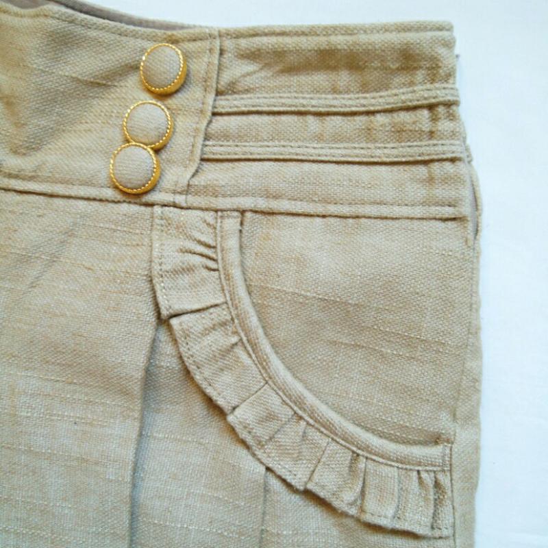 アプワイザー・リッシェ Apuweiser-riche パンツ ショートパンツ 2 ベージュ / ベージュ / レディース USED 古着 中古 10033787