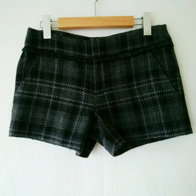 ジル バイ ジルスチュアート JILL by JILLSTUART パンツ ショートパンツ M チェック 灰 / グレー / レディース USED 古着 中古 10033788