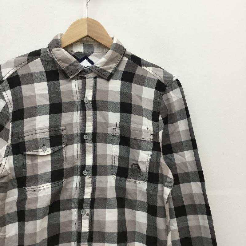 ディーゼル DIESEL シャツ、ブラウス 長袖 S チェック 白 / ホワイト / X 黒 / ブラック / X 灰 / グレー / メンズ USED 古着 中古 10033951