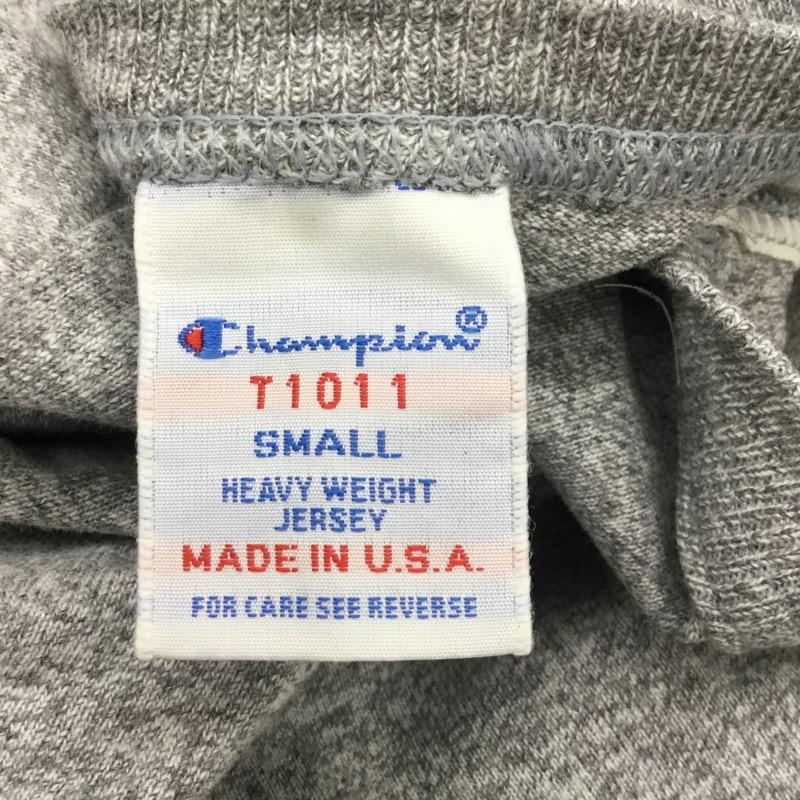 チャンピオン Champion Tシャツ 半袖 無地 ワンポイント S 無地 X ワンポイント 灰 / グレー / メンズ USED 古着 中古 10033986